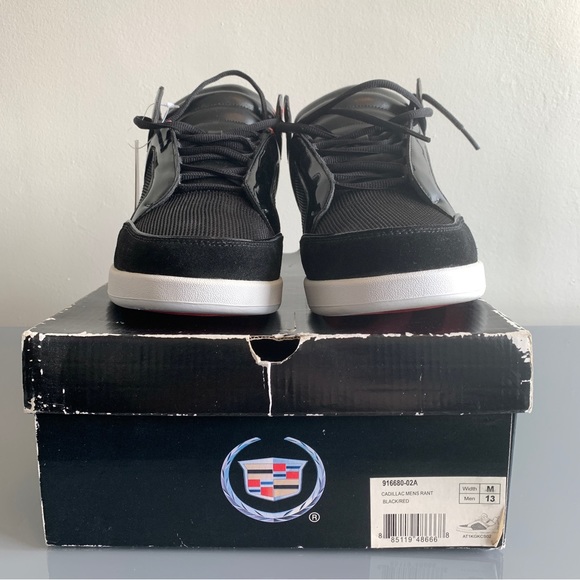 Cadillac mens rant black/red casual shoes size 13 - Picture 3 of 9